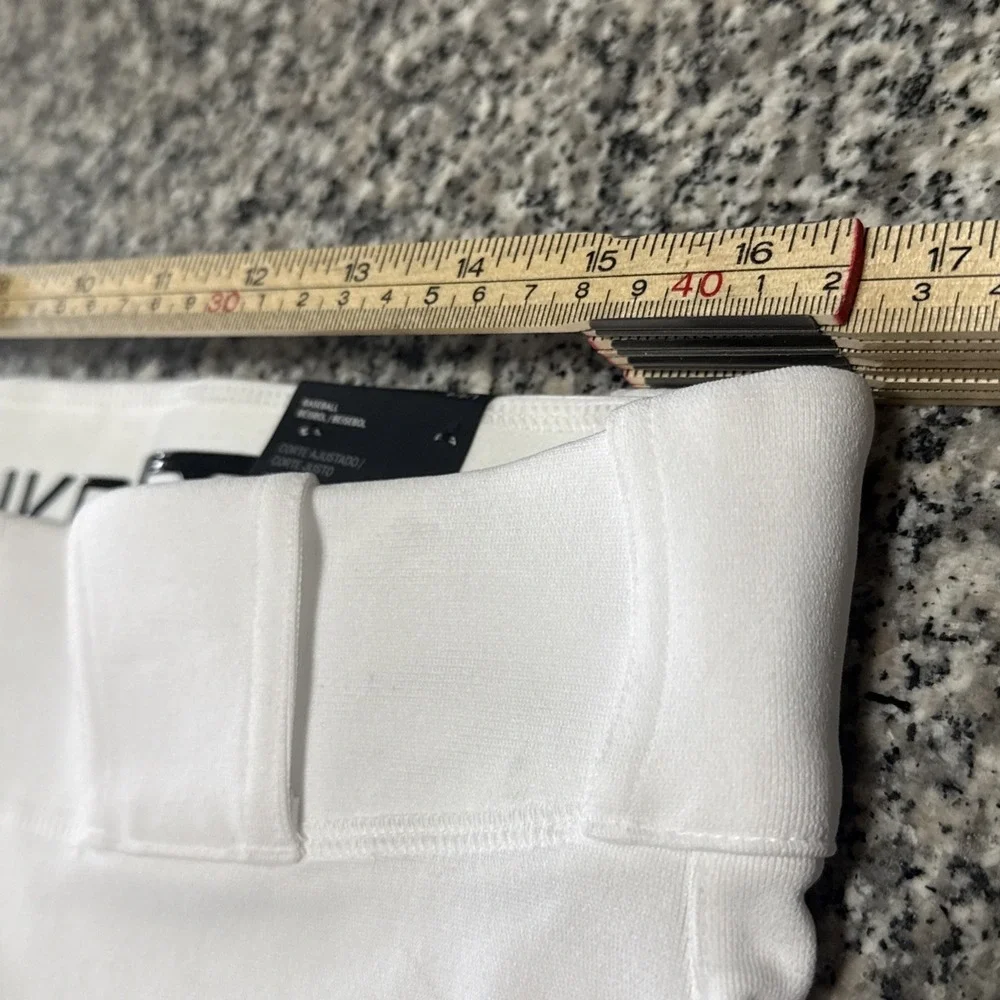 Nike BSBL‎ Vapor Pro Slim Fit High Cut Sz L White Pants